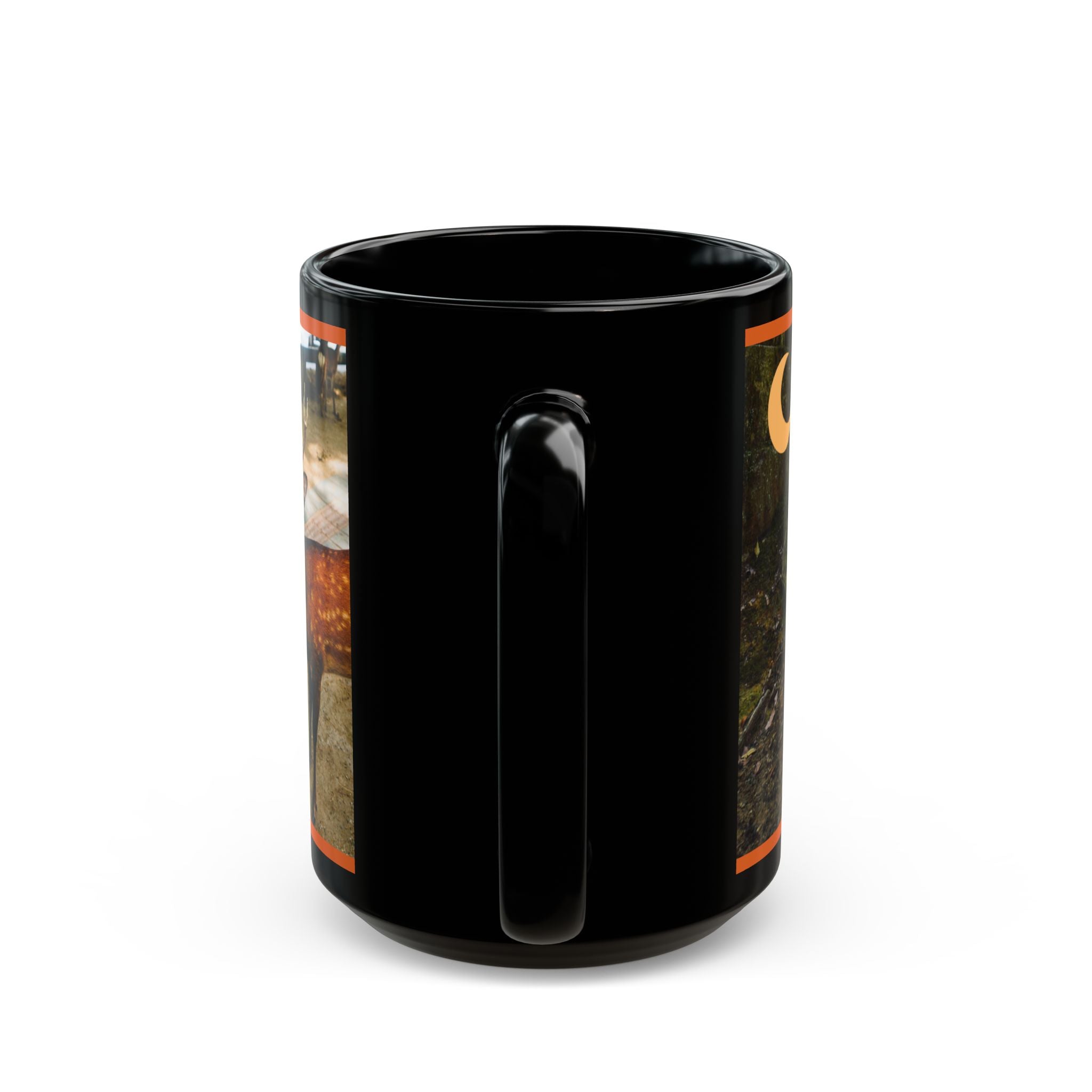 "Ghosts Of Nara" - Halloween Themed Black Mug