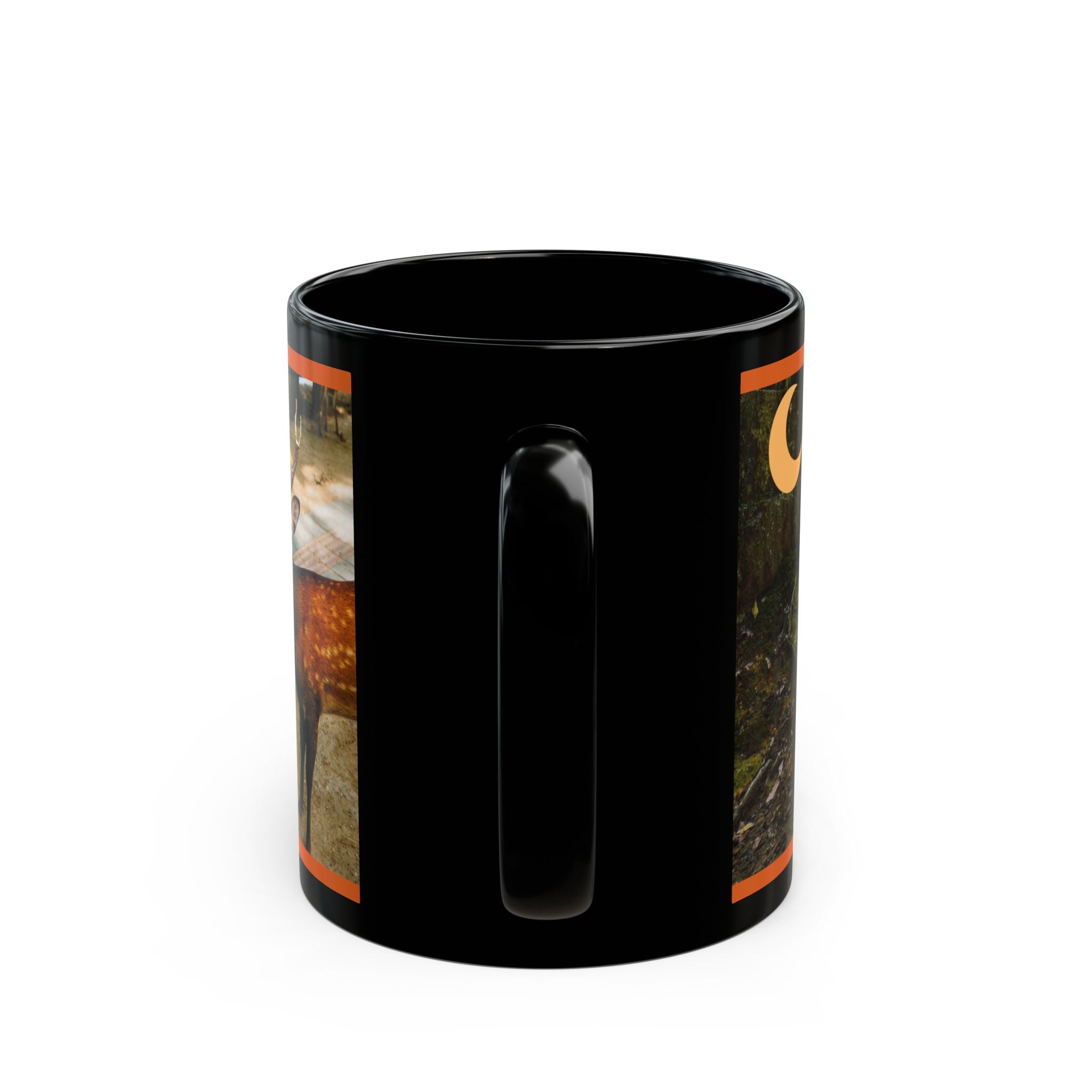 "Ghosts Of Nara" - Halloween Themed Black Mug